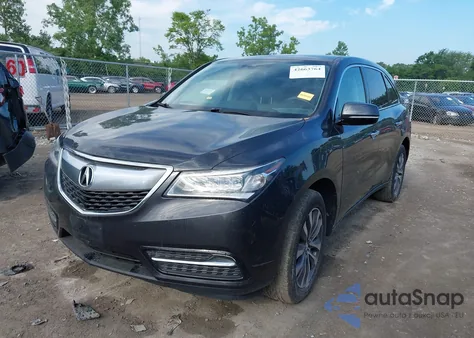 2014 Acura Mdx Technology Package from USA, damaged, VIN 5FRYD4H47EB017567